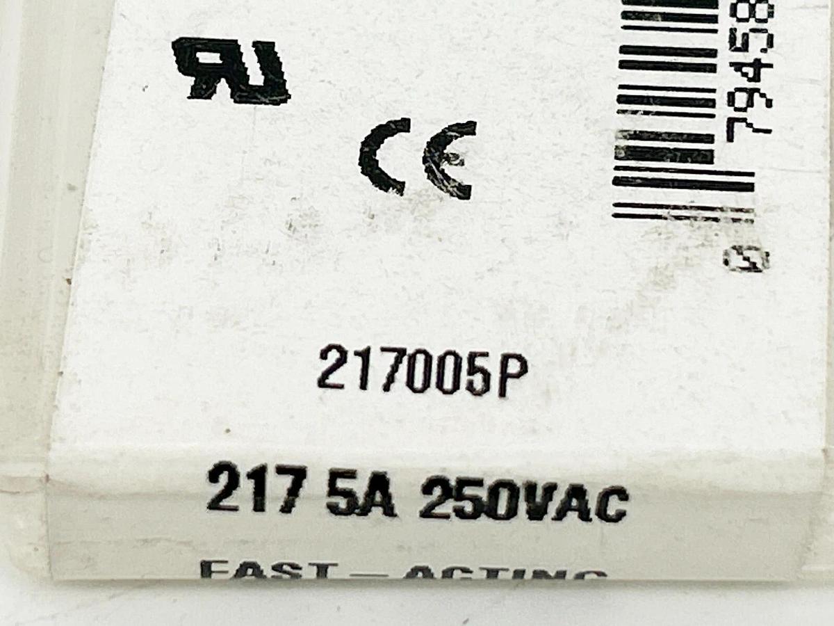 New Lot of 15 Littelfuse 217005P Fast Acting Glass Fuse 250V 5A