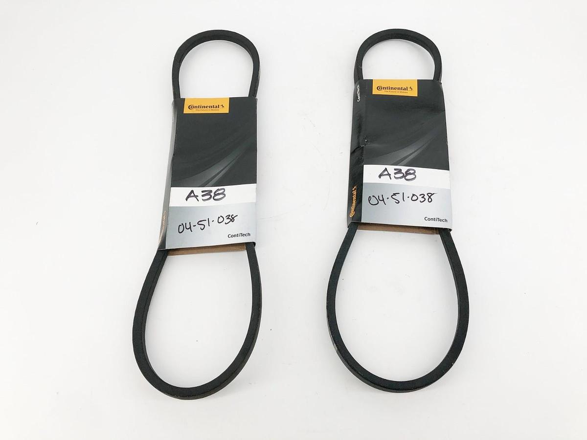 Lot of 2 New Continental A38 V-Belts 13x995 - No Box