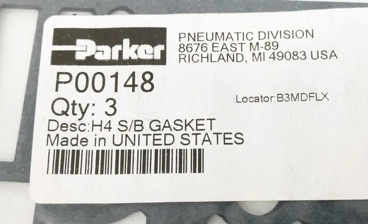 Bag of 3 New Parker P00148 Gaskets Size 4 H4 S/B GASKET