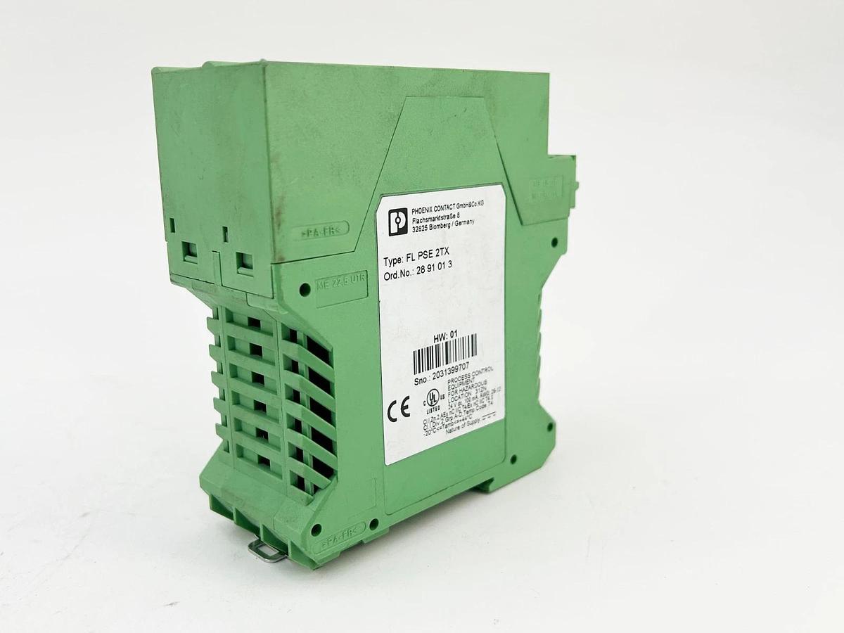 Used Phoenix Controls FL PSE 2TX Ethernet Switch 2 Port 24VDC O POS RJ45 2891013