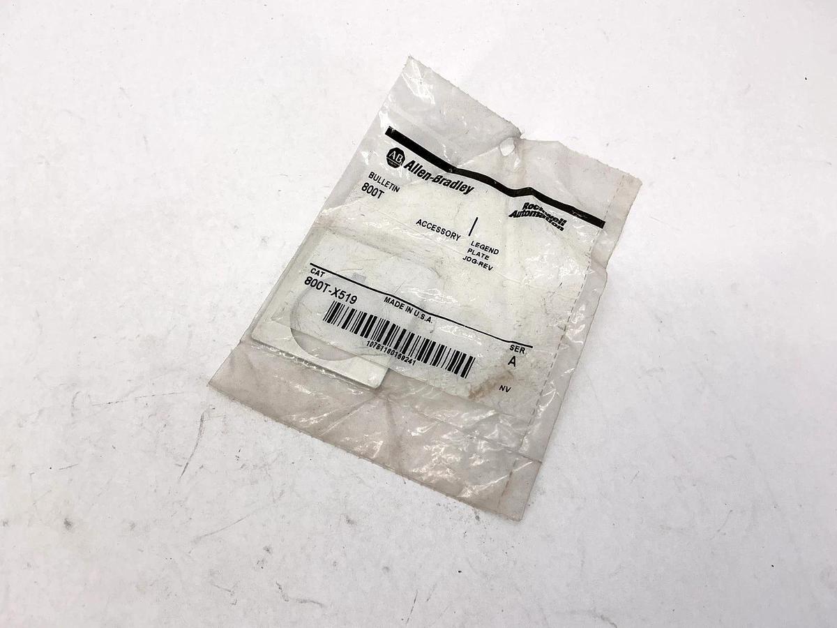 Lot of 5 New Allen Bradley 800T-X519 Ser A Legend Plate Jog-Reverse Accessory