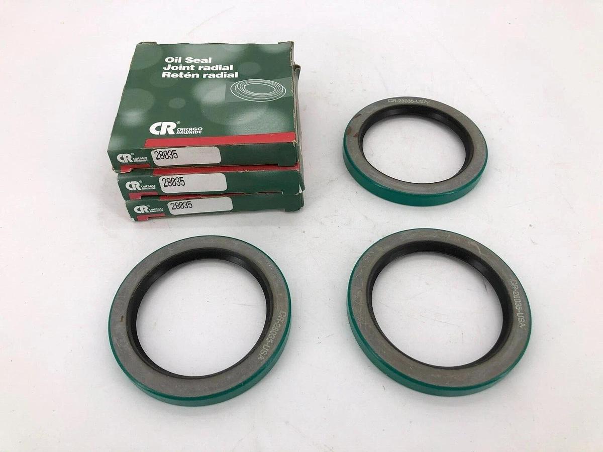 Used Lot of 3 New Chicago Rawhide 28035 Oil Seals