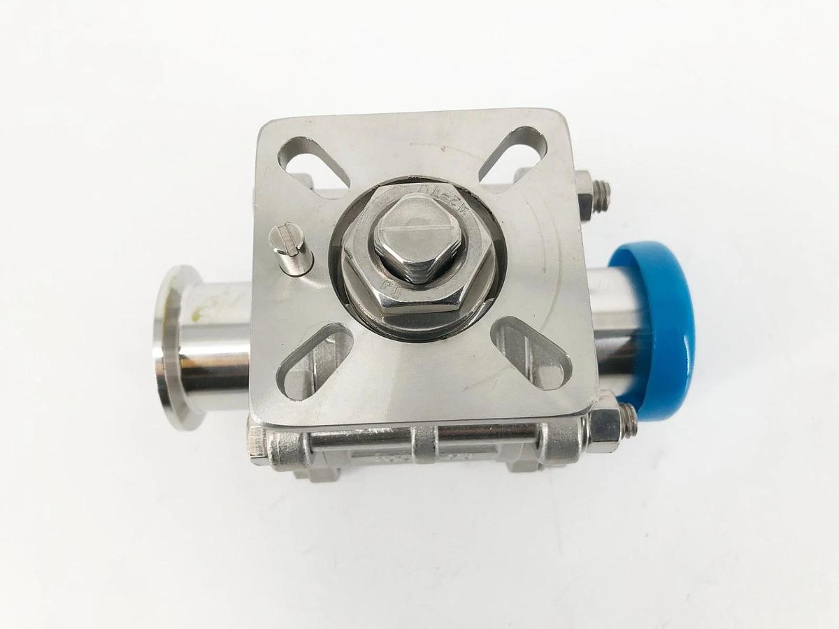 New Dixon 1-1/2" CF8M 1000WOG Tri-Clamp Ball Valve Stainless - No Box