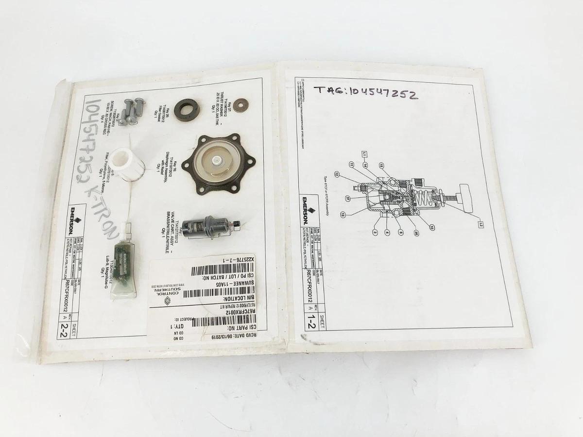 New Fisher Emerson R67CFRX0012 Regulator Repair Kit 67CFR