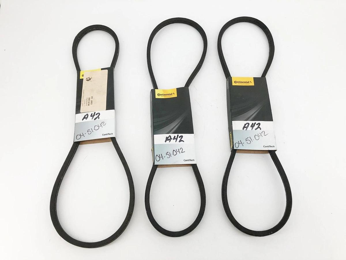 Lot of 3 New Continental A42 HY-T Plus V-Belts 4L440 - No Box
