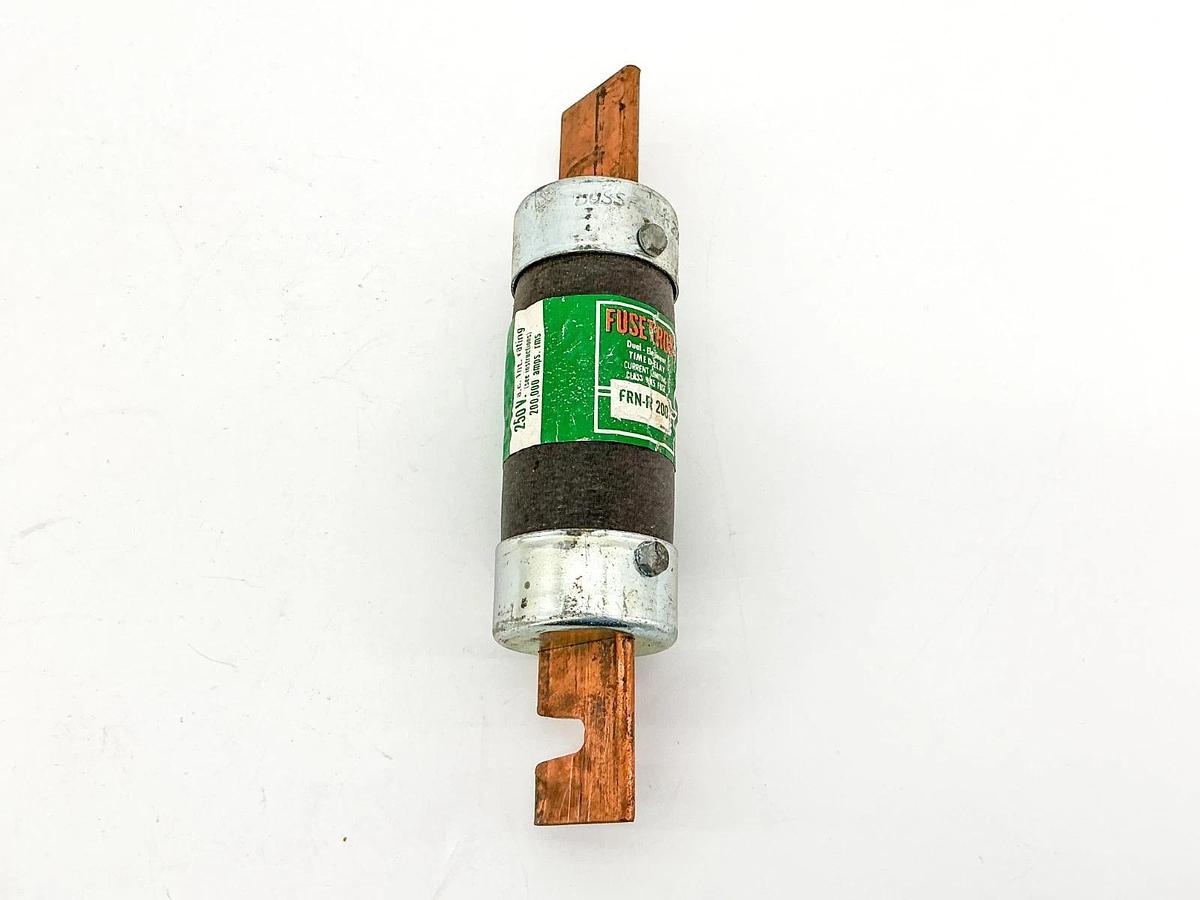 New Bussmann FRN-R-200 Fusetron Dual Element Fuse 200A 250V Class RK5