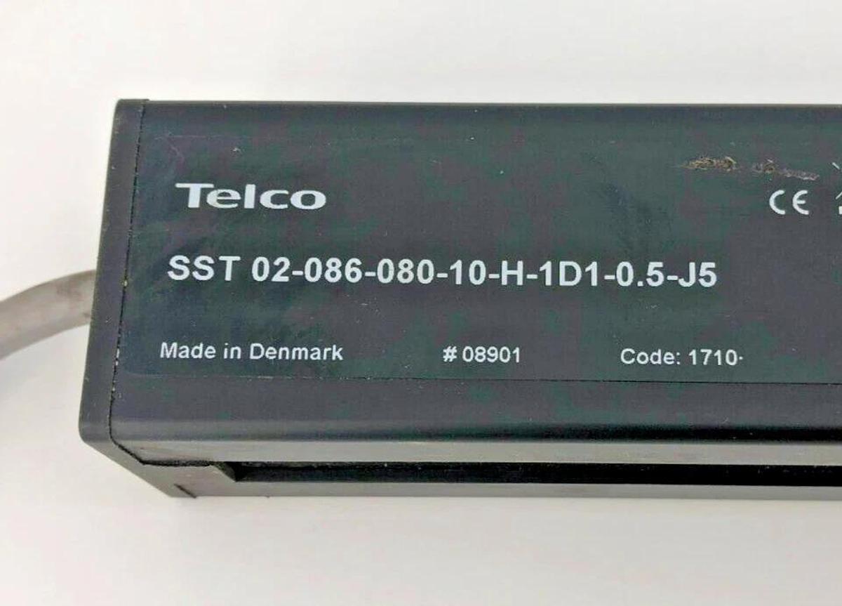 Used Telco SST 02-086-080-10-H-1D1-0.5-J5 Light Curtain 18-30VDC, 10m Range, 14965