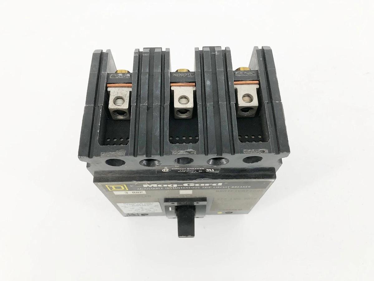 Used Square D FAP3600311M Circuit Breaker 3P 3A 600VAC Series 2