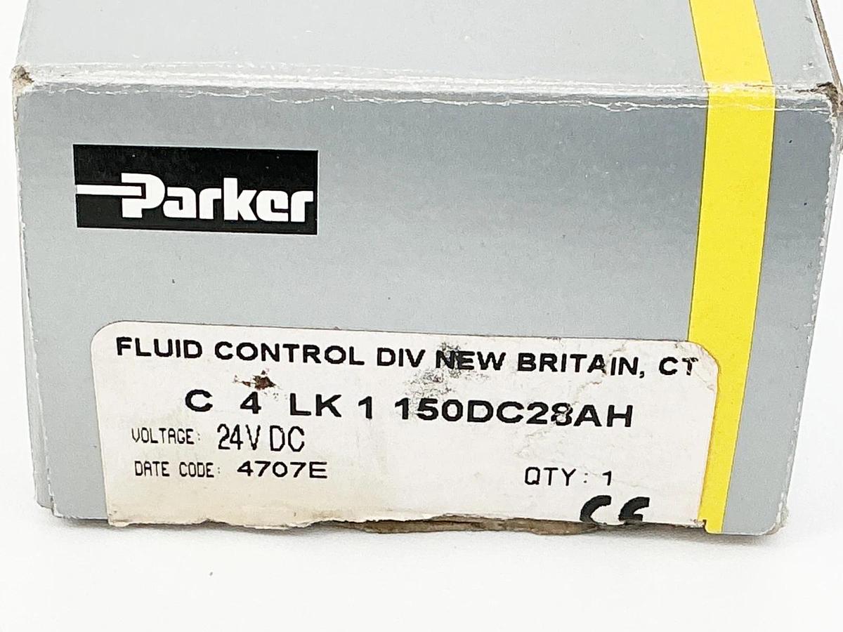 New Parker C4LK1150 Fluid Control Solenoid Valve 24V 150PSI 8W