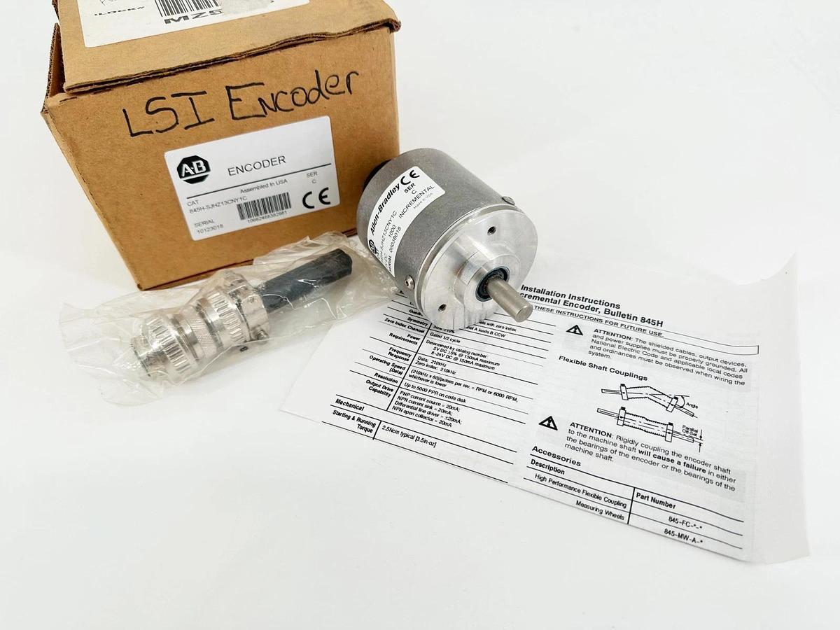 New Allen Bradley 845H-SJHZ13CNY1C Ser C Incremental Encoder 5V DC