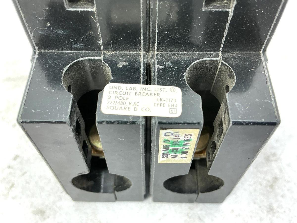New Square D EH-24015 Circuit Breaker 2-Pole 15A 277/480VAC 37209