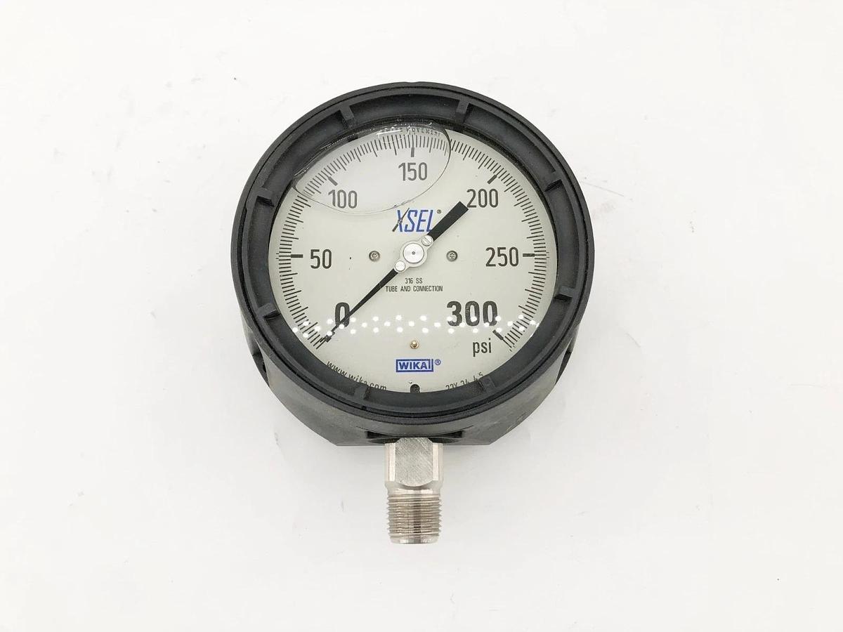 New Wika 9834049 Glycerin Gauge 300 PSI 1/2" NPT 233.34 4.5" - No Box