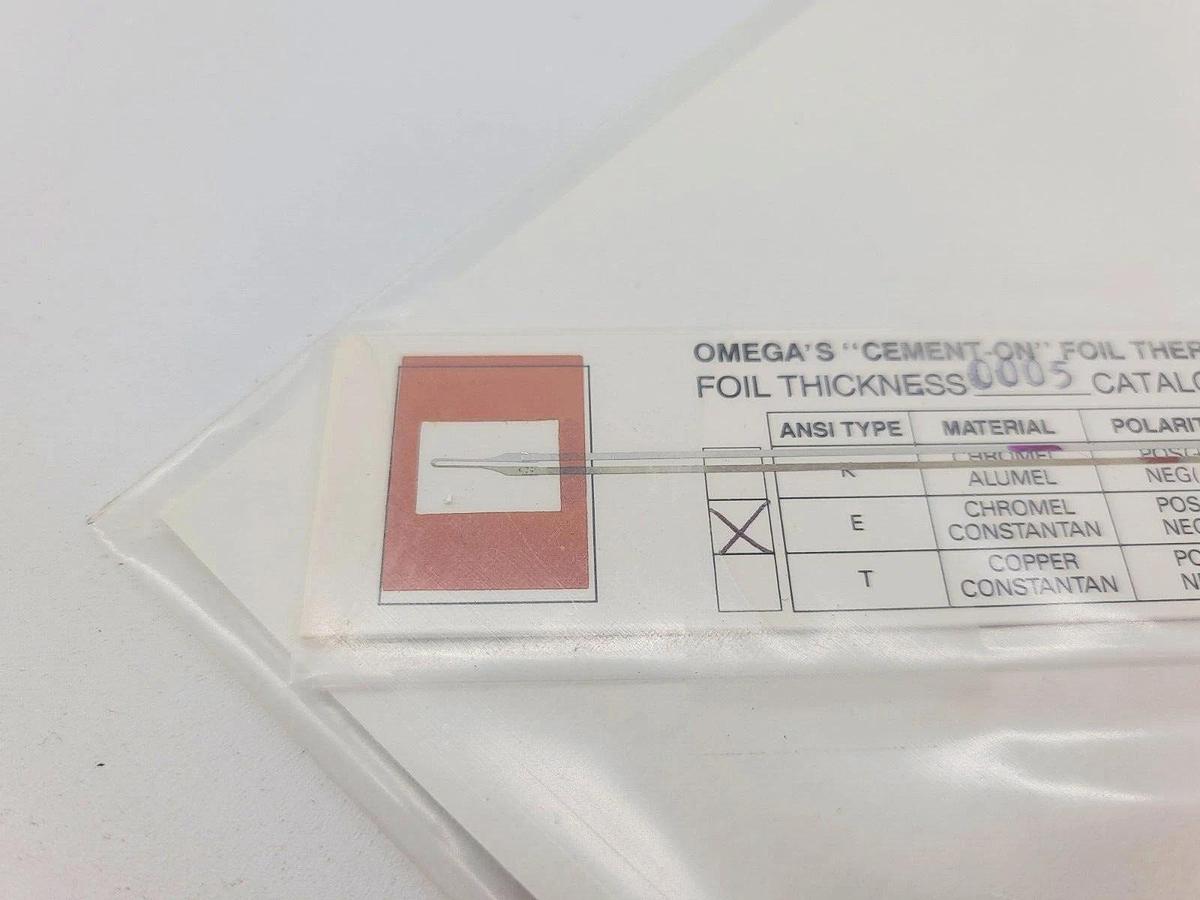 New Omega CO2-E Chromel Constantan Thermocouple 0005 thickness 425C 6"