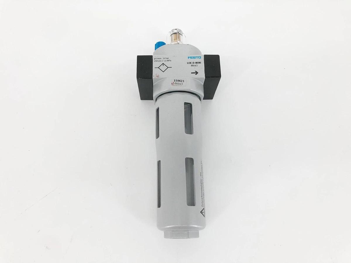 New Festo LOE-D-MINI Air Line Lubricator 240psi 159621 M643 - No Box
