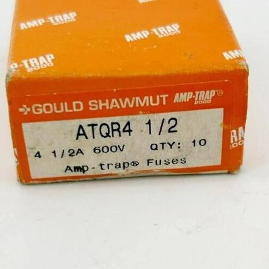 Lot of 6 New ATDR4 1/2 Fuses 4-1/2A 600VAC Class CC