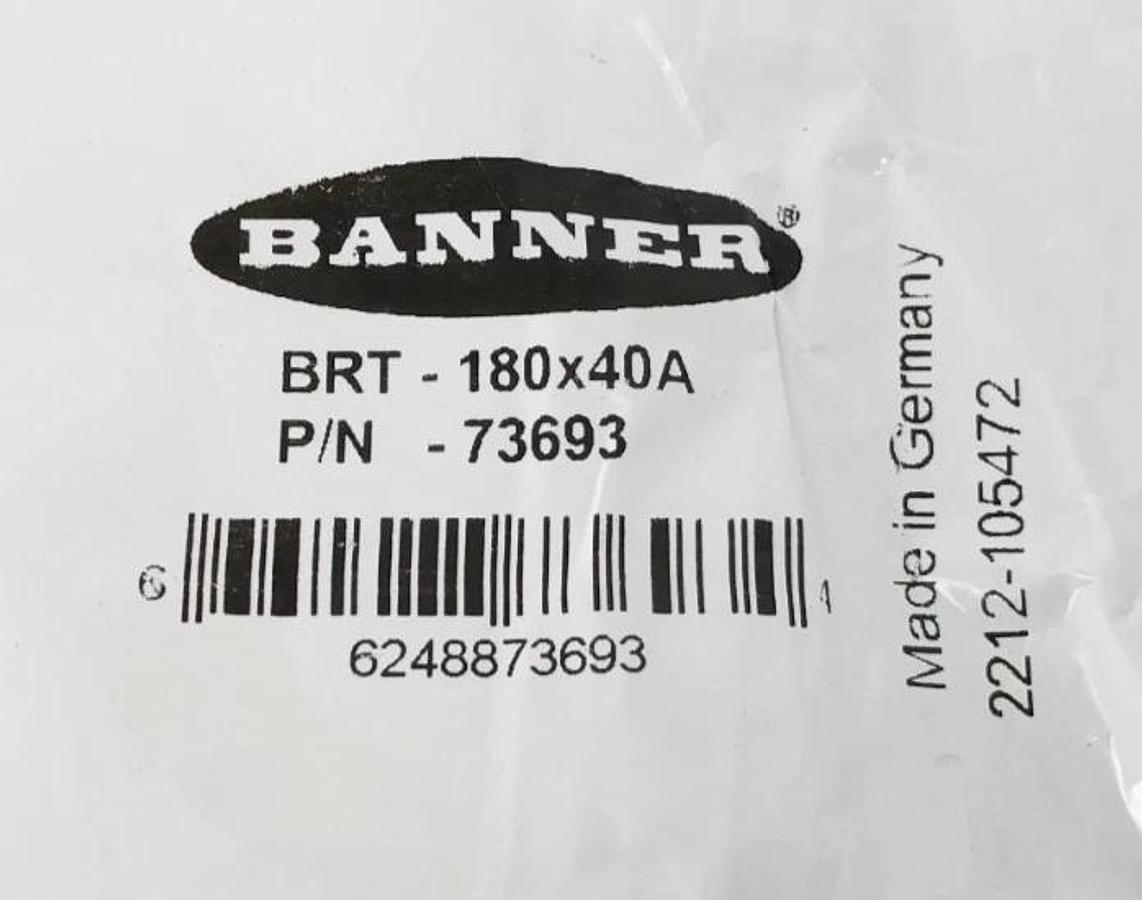 Lot of 2 New Banner Engineering BRT-180x40A Reflector 180mm x 40mm 73693