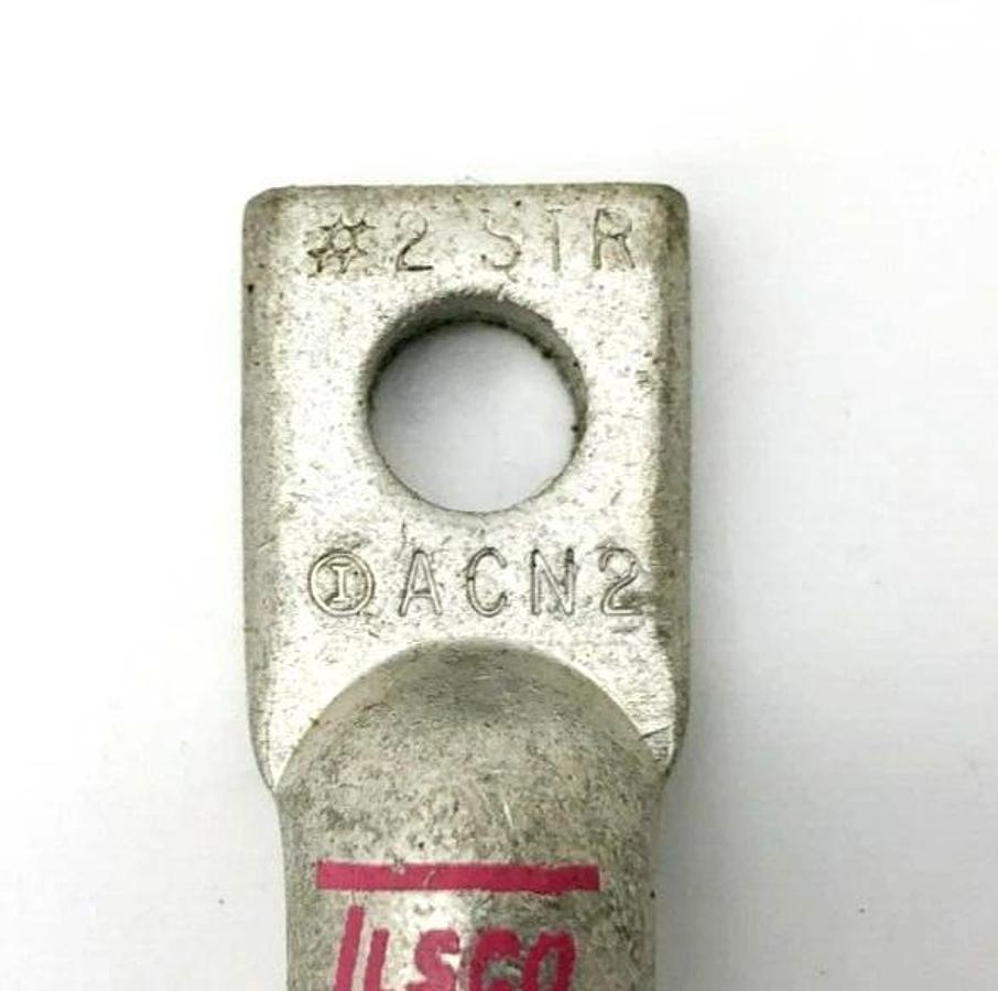 Lot of 3 New Ilsco ACN2 Compression Lugs #2 STR Pink Die 7 AL9CU