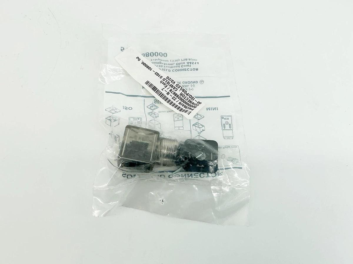New Lot of 2 Canfield 51031080000 Solenoid Connector 6-48V 50/60Hz