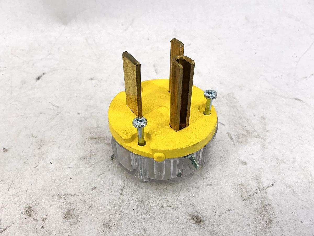 New Pass & Seymour D0651 Gator Grip Straight Blade Plug 2P 3W 50A 250V
