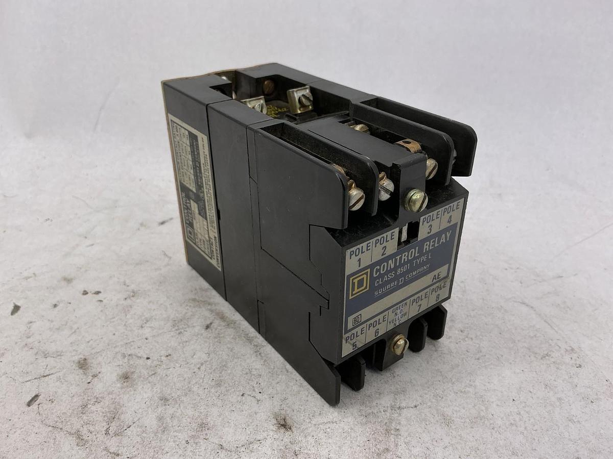 Used Square D 8501LO30 Ser A Magnetic Control Relay 440/480VAC Coil 8501L030