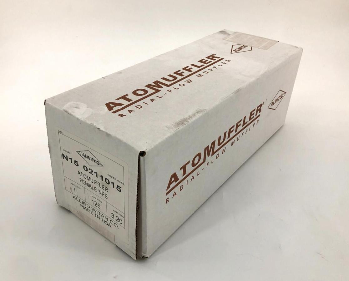 New Alwitco N15 0211015 Air Exhaust Muffler 1.5" Female NPS - Sealed Box