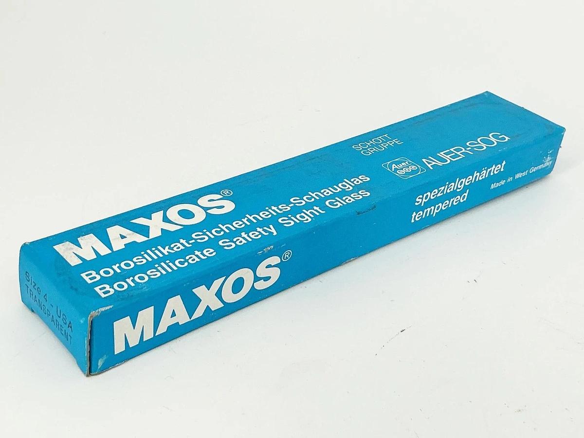 New Maxos 4-33911 Safety Sight Glass Size 4 7-1/3" Transparent