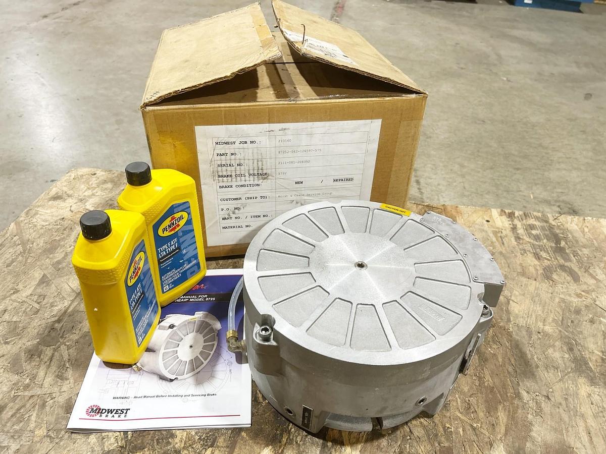 Refurbished Midwest Brake Model 8725-042-126597-575 Brake 575V 480VA 121 lbs-ft static