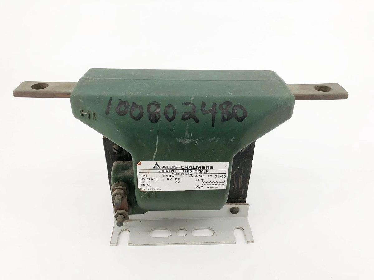 New Allis-Chalmers Type LRM Current Transformer 50:5 Amp CY. 25-60 - No Box