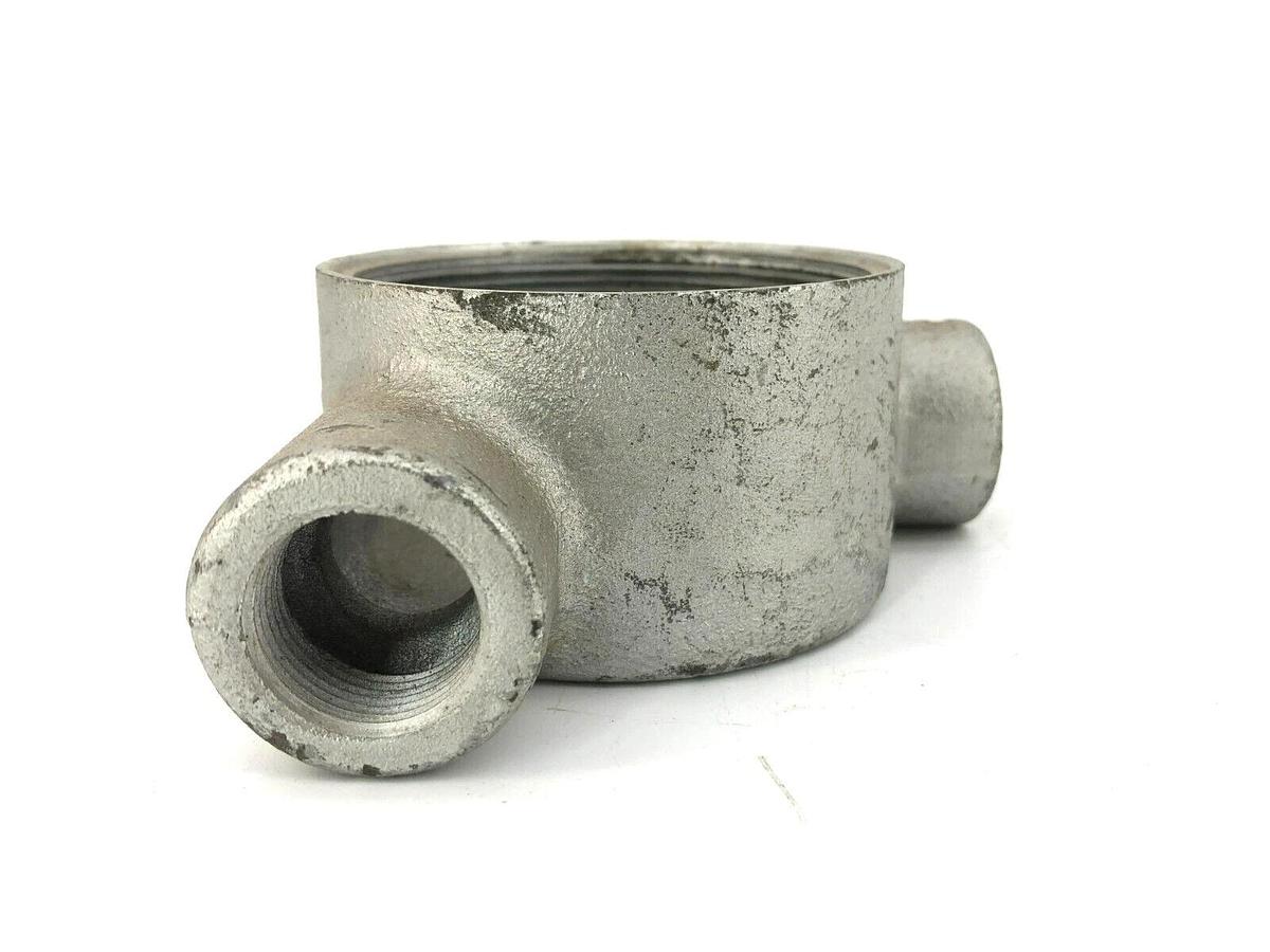 Used Crouse-Hinds GUAN26 Conduit Outlet Body 3/4" Hubs (No Cover)
