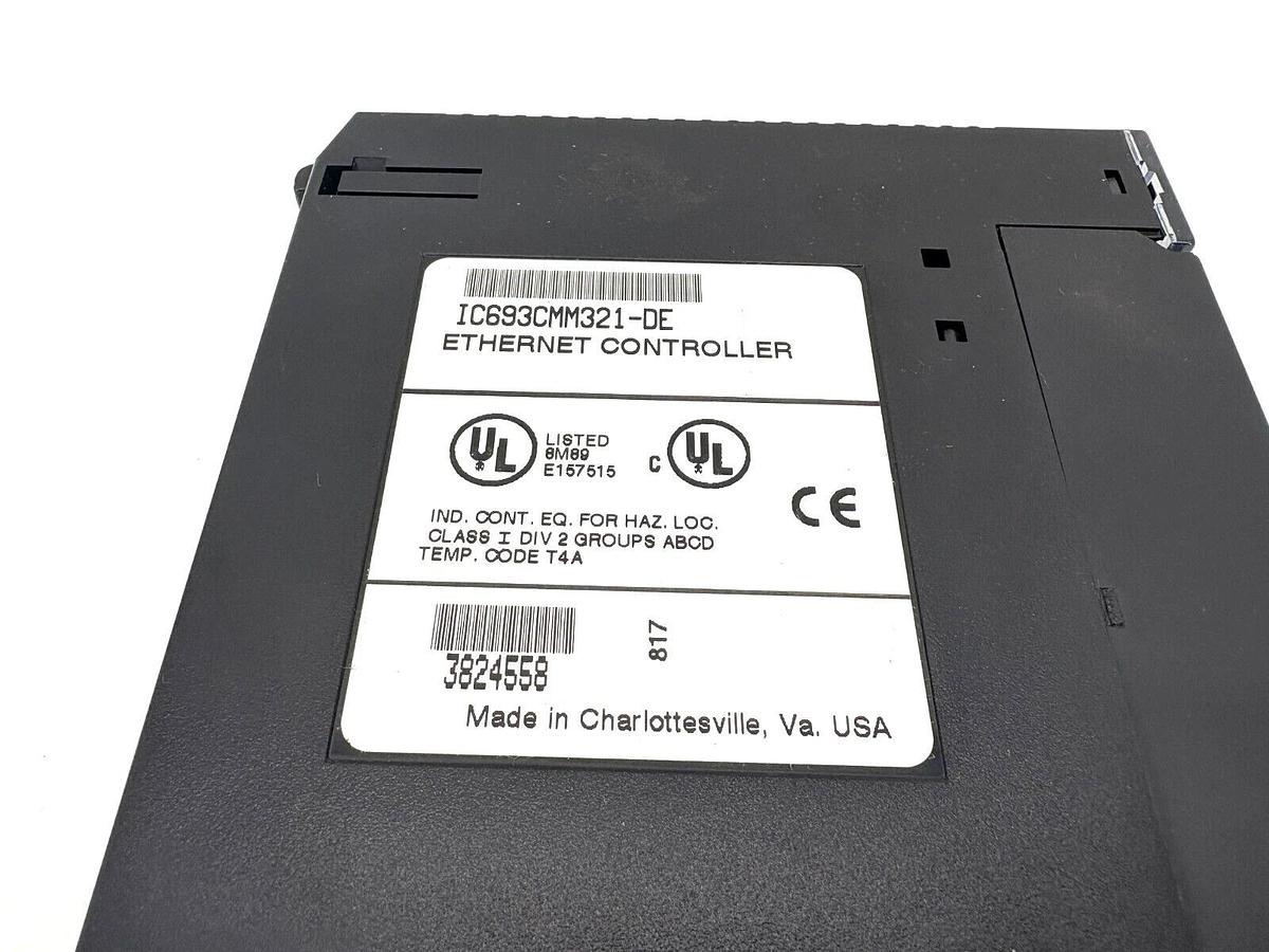 Used General Electric GE Fanuc IC693CMM321-DE CMM 321 Ethernet Controller Module
