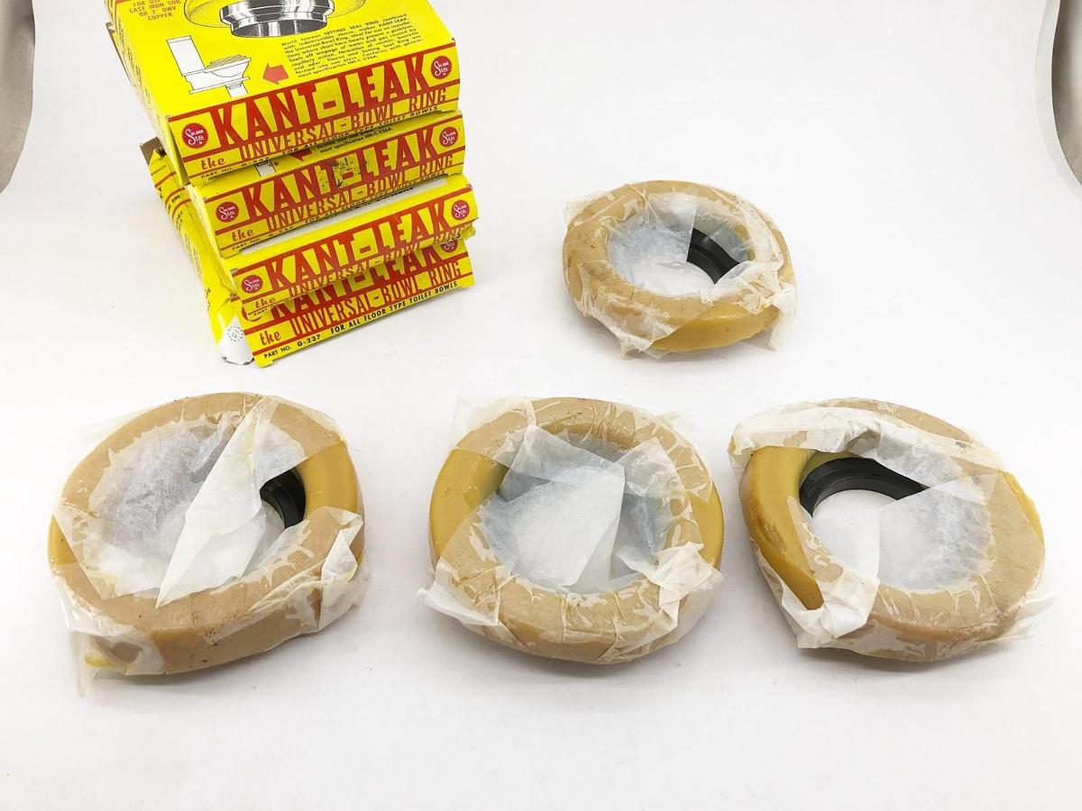 Lot of 4 New Kant-Leak G-237 Universal Bowl Ring Wax Gasket
