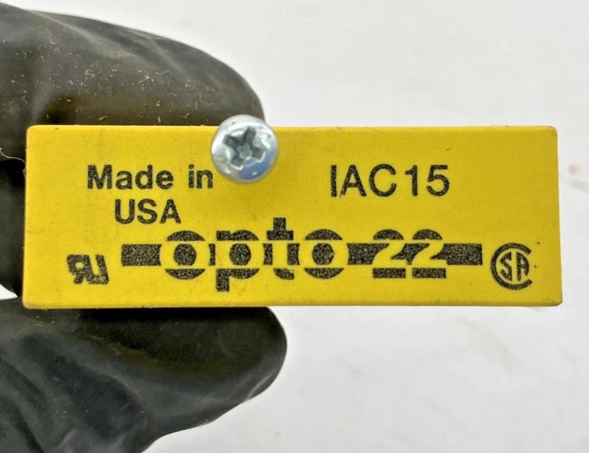 Lot of 2 New OPTO 22 IAC15 I/O Module Current Rating 15MA 5-Pin