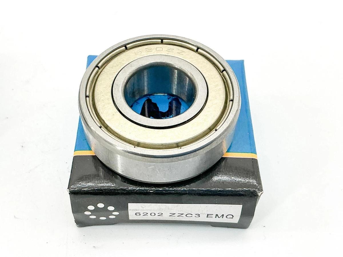 New Lot of 4 Axis 6202 ZZC3 EMQ Bearing