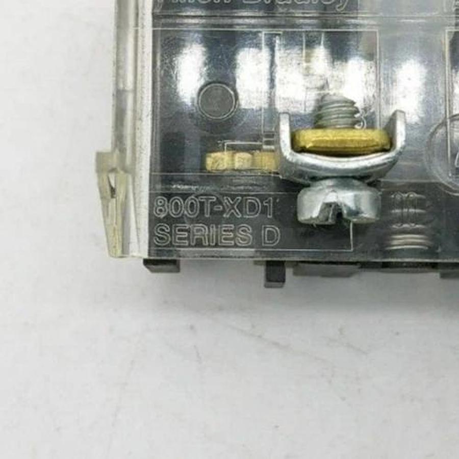 Lot of 3 New Allen Bradley 800T-XD6 Ser. D Contact Blocks 1NC