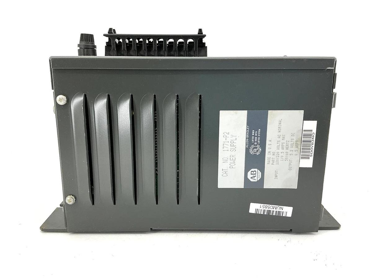 Used Allen Bradley 1771-P2 Power Supply 1/0.5A 120/220VAC 50/60HZ 1771P2
