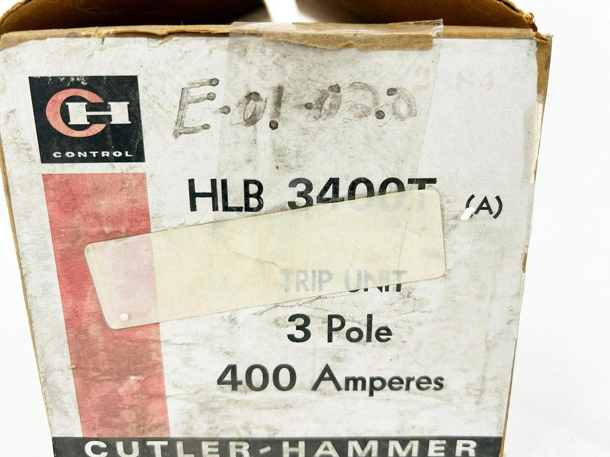 New Eaton Cutler-Hammer HLB3400T Trip Unit, 400 A, 3- Pole