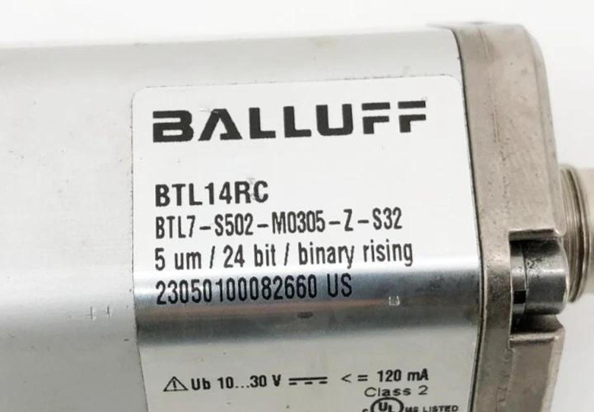 Used Balluff BTL7-S502-M0305-Z-S32 Linear Transducer BTL14RC 5 μm 24 bit