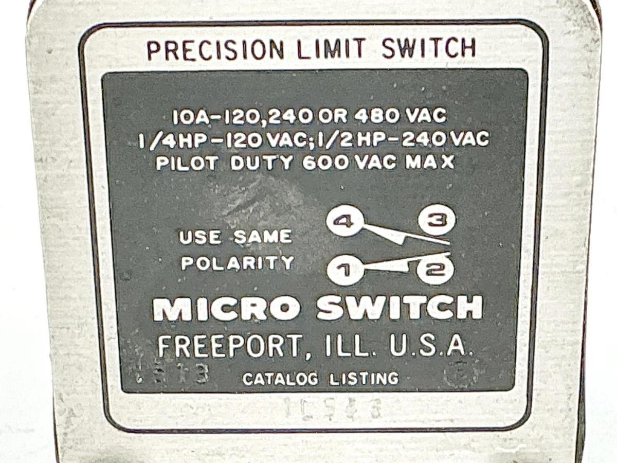 New Honeywell 1LS56 Micro Limit Switch 10A 600Vac 1/2HP - No Box