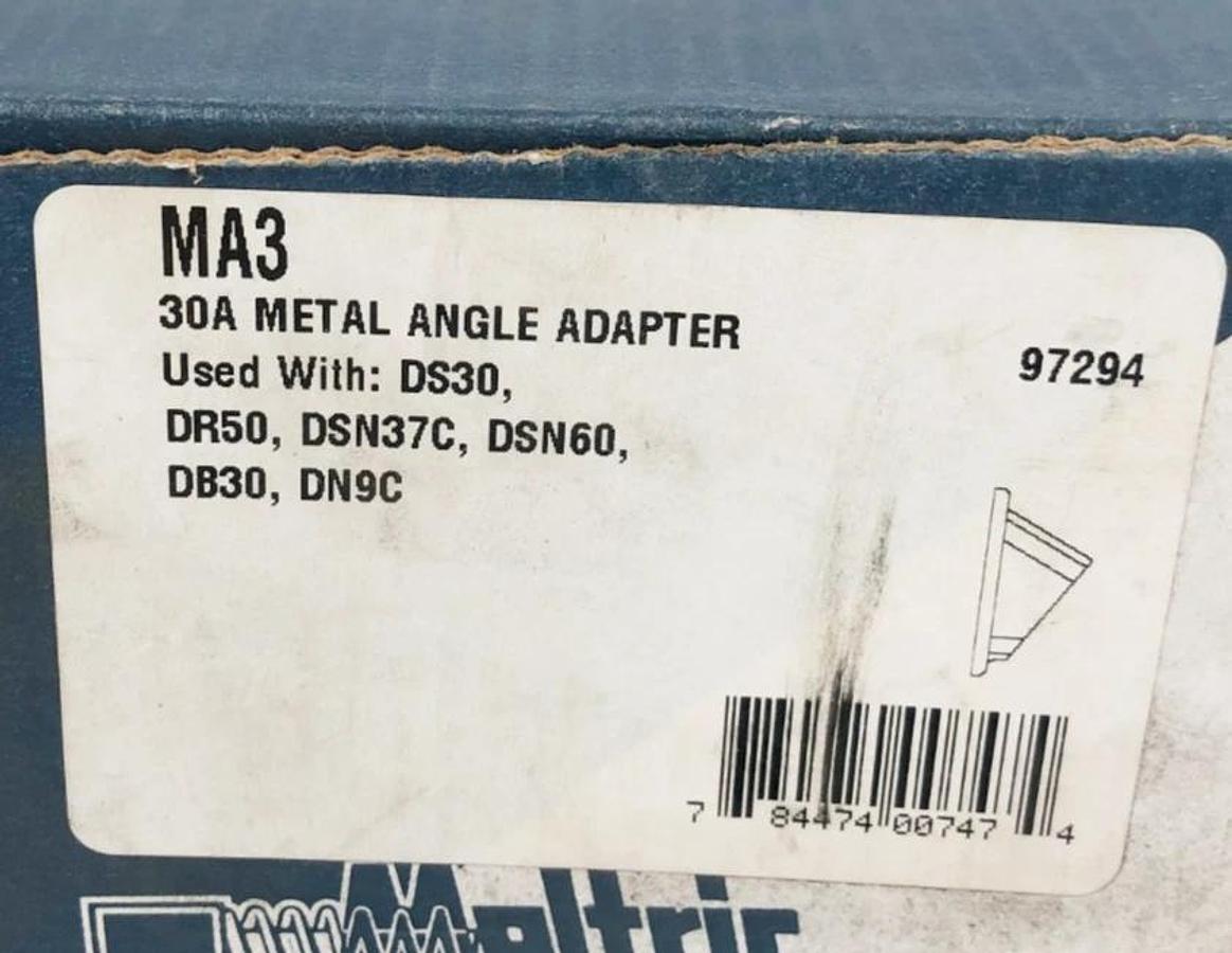 Lot of 2 New Meltric MA3 Metal Angle Adapters 30 Degree