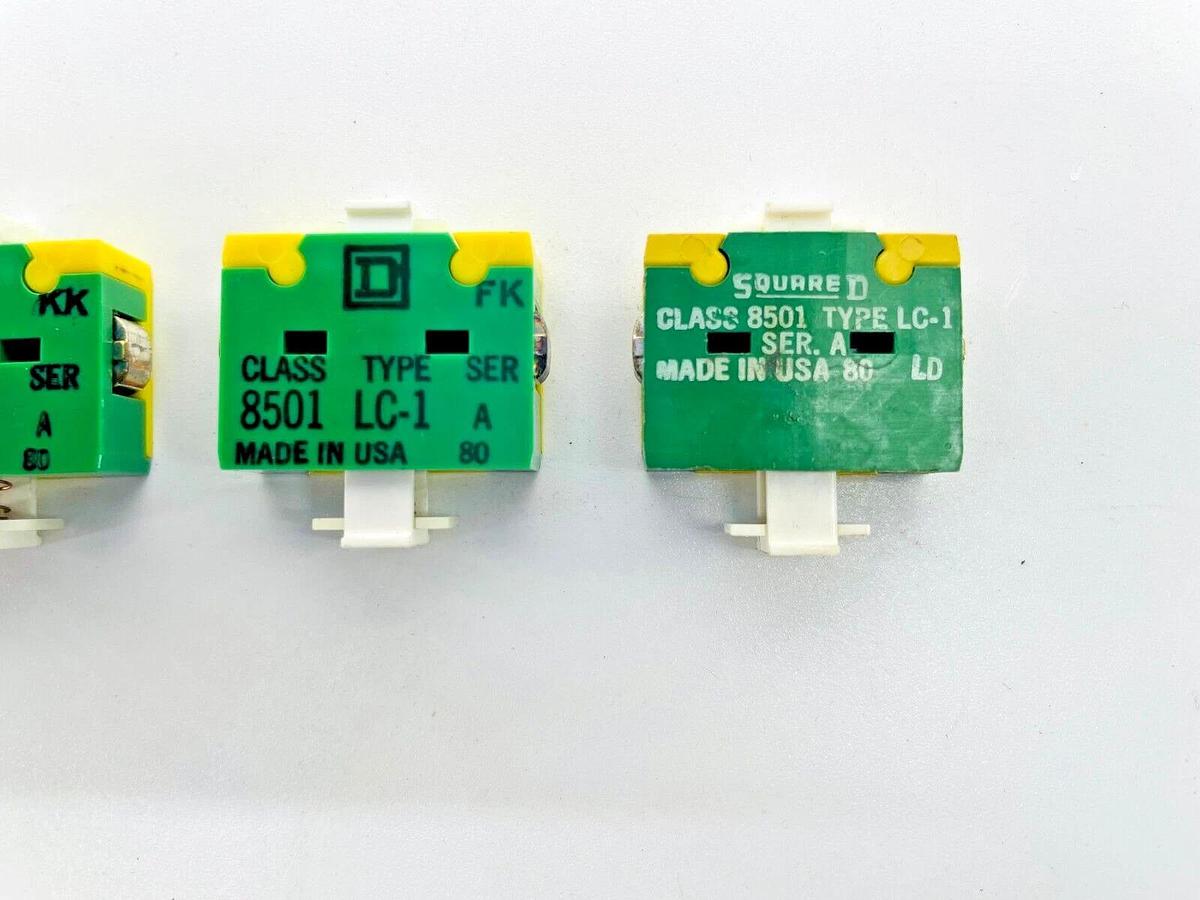 Lot of 4 New Square D 8501LC1 Relay Contact Cartridge Ser A