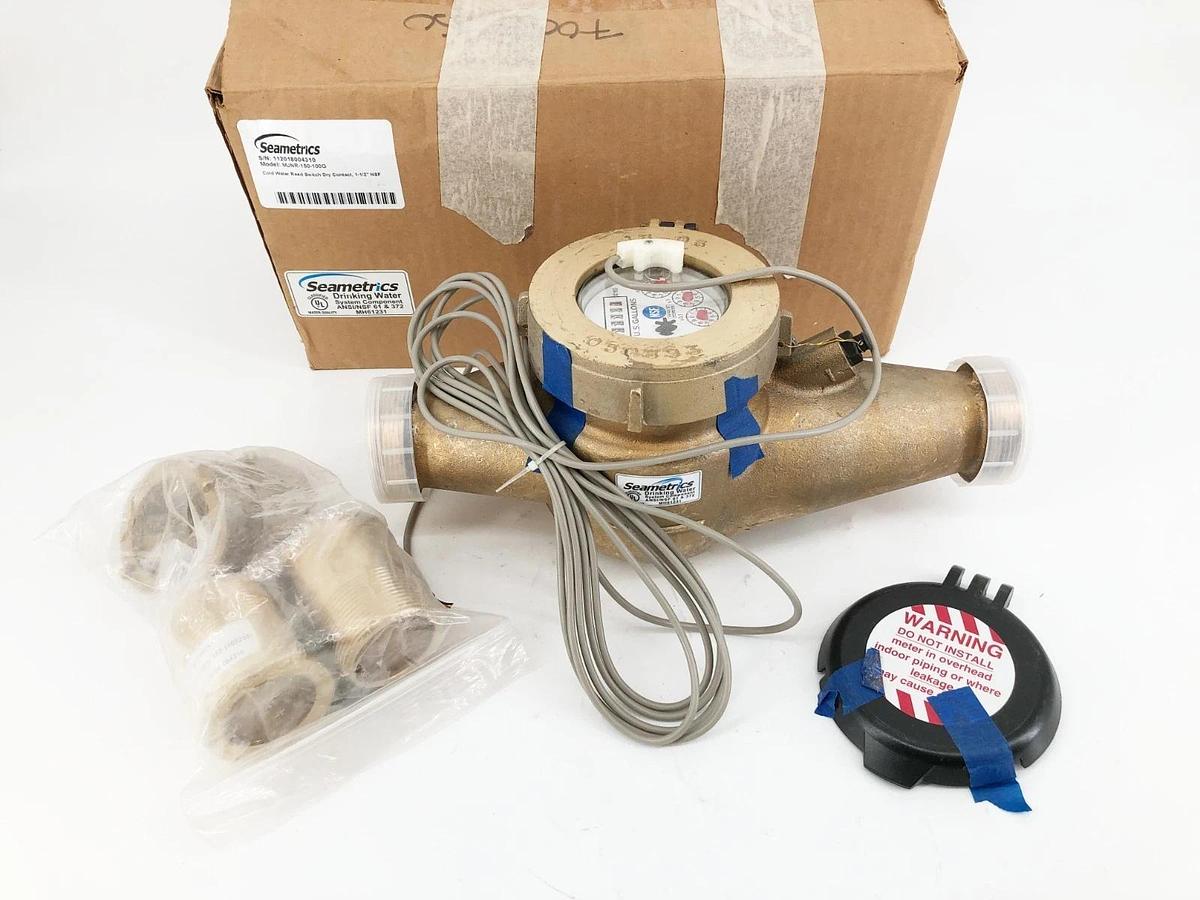 New SeaMetrics MJNR-150-100G Flow Meter 1-1/2" (Minor Cosmetic Damage)