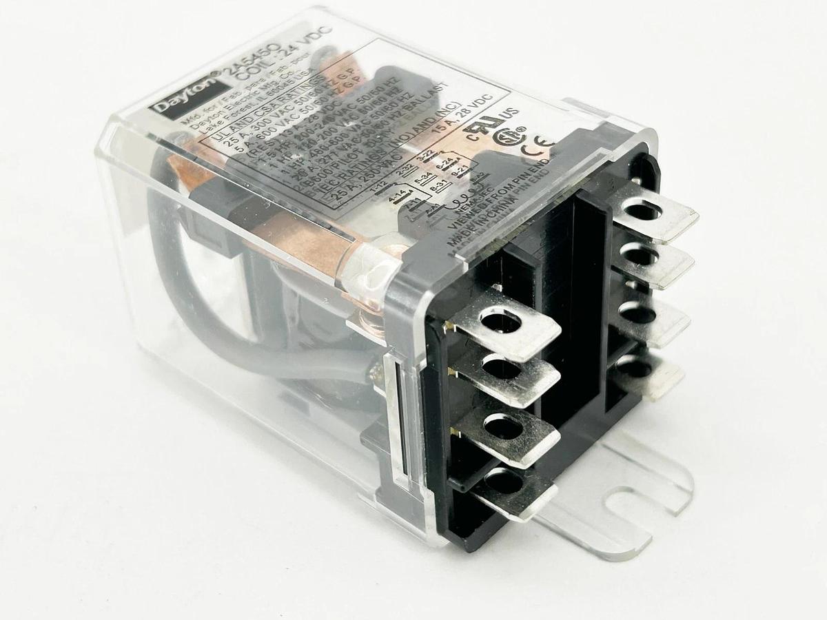 New Dayton 2A545O Relay 24VDC 25A