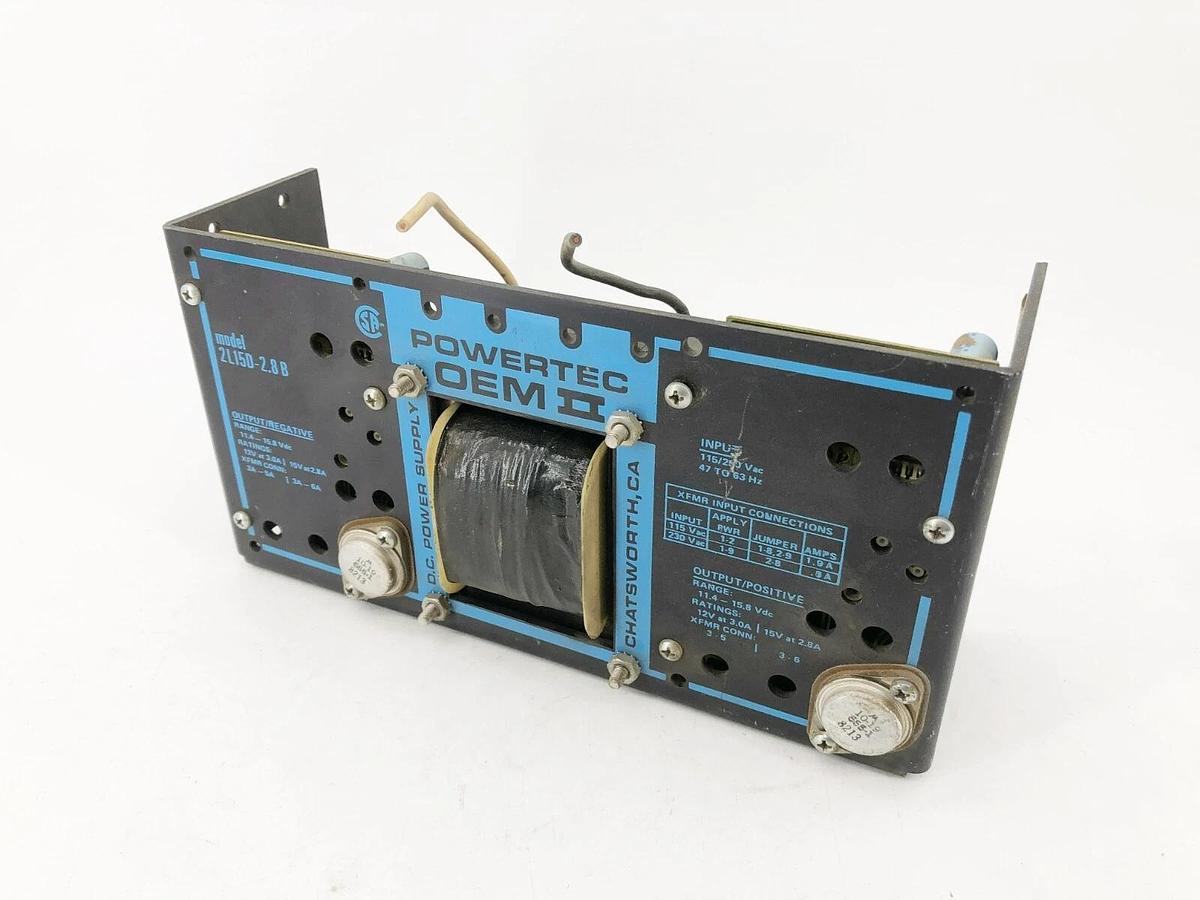 Used Powertec OEM II 2L15D-2.8B DC Power Supply 11.4-15.8VDC Out