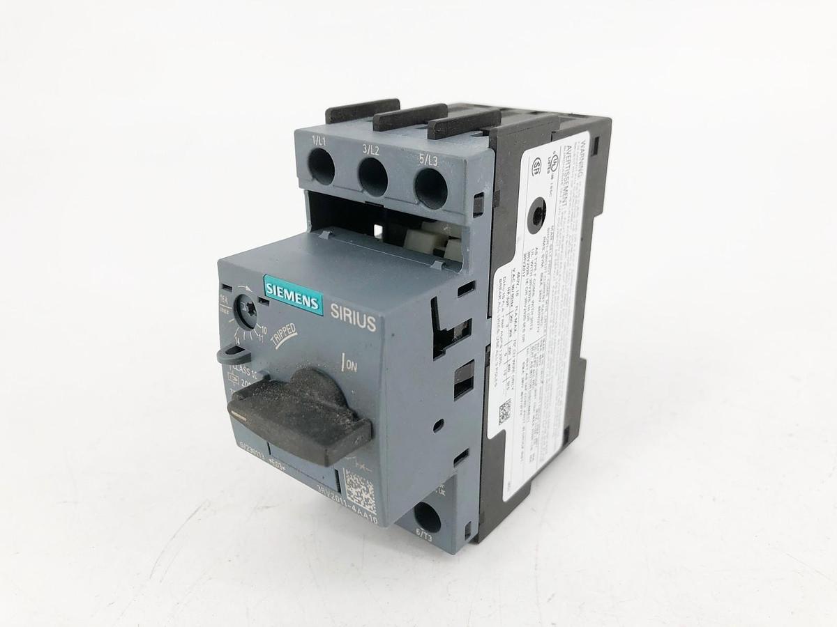 Used Siemens 3RV2011-4AA10 Motor Circuit Breaker 10-16A 3-Pole