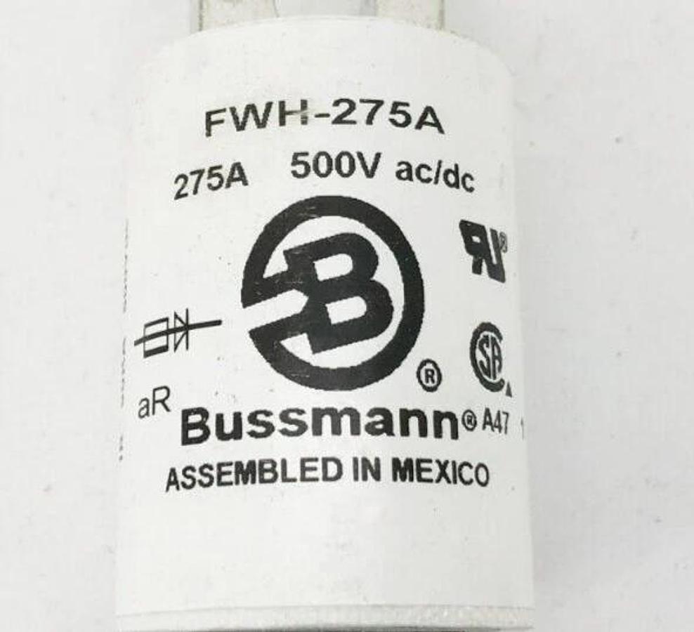 New Bussmann FWH-275A Semiconductor Fuse 500VAC/DC 275A