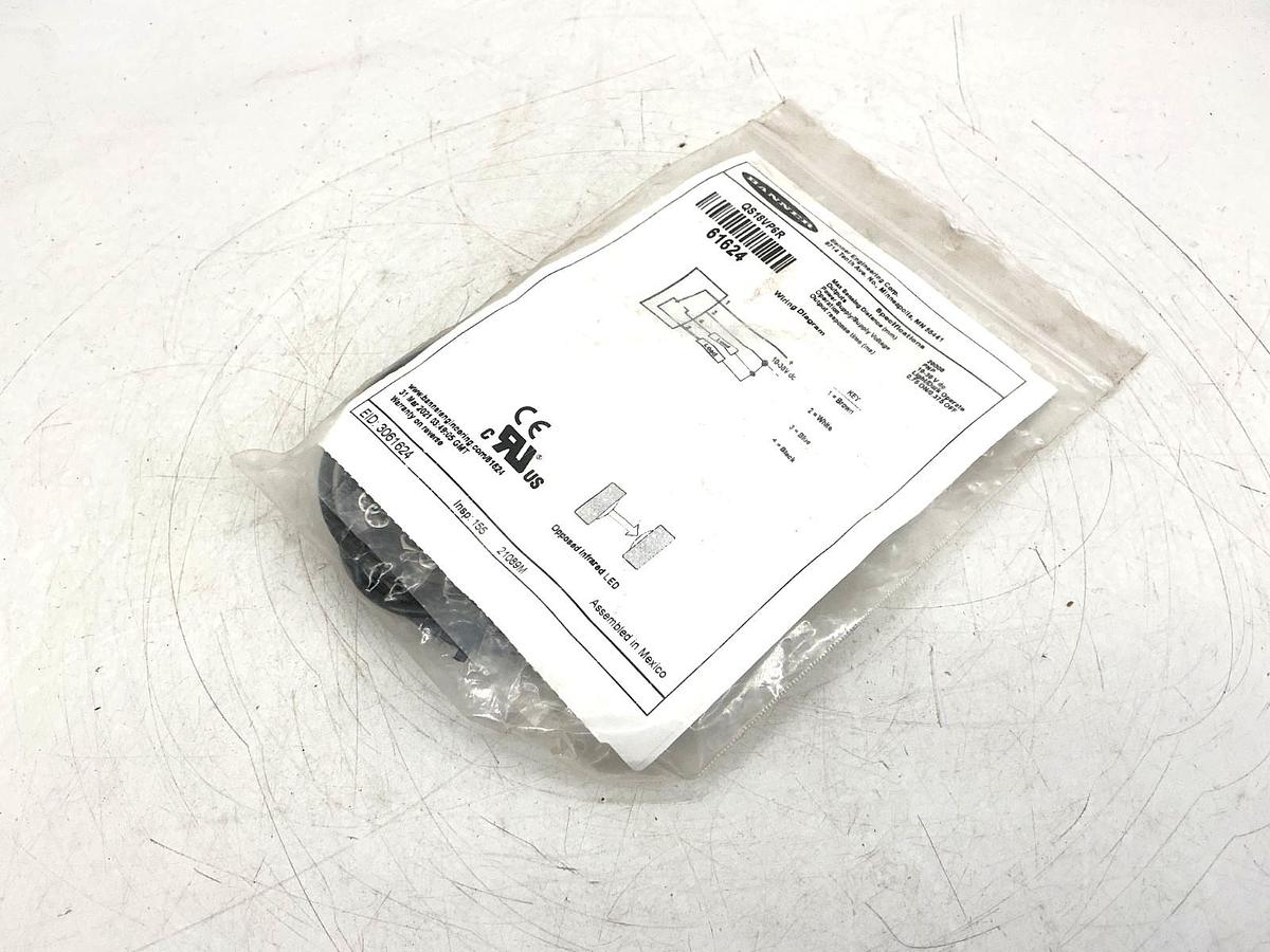 New Banner Engineering QS18VP6R Photoelectric Sensor 4-Wire 10-30VDC 61624