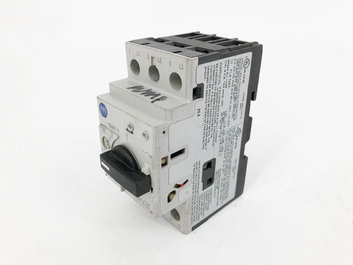 Used Allen Bradley 140M-C2E-C10 Ser. C Motor Protector Circuit Breaker 6.3-10A