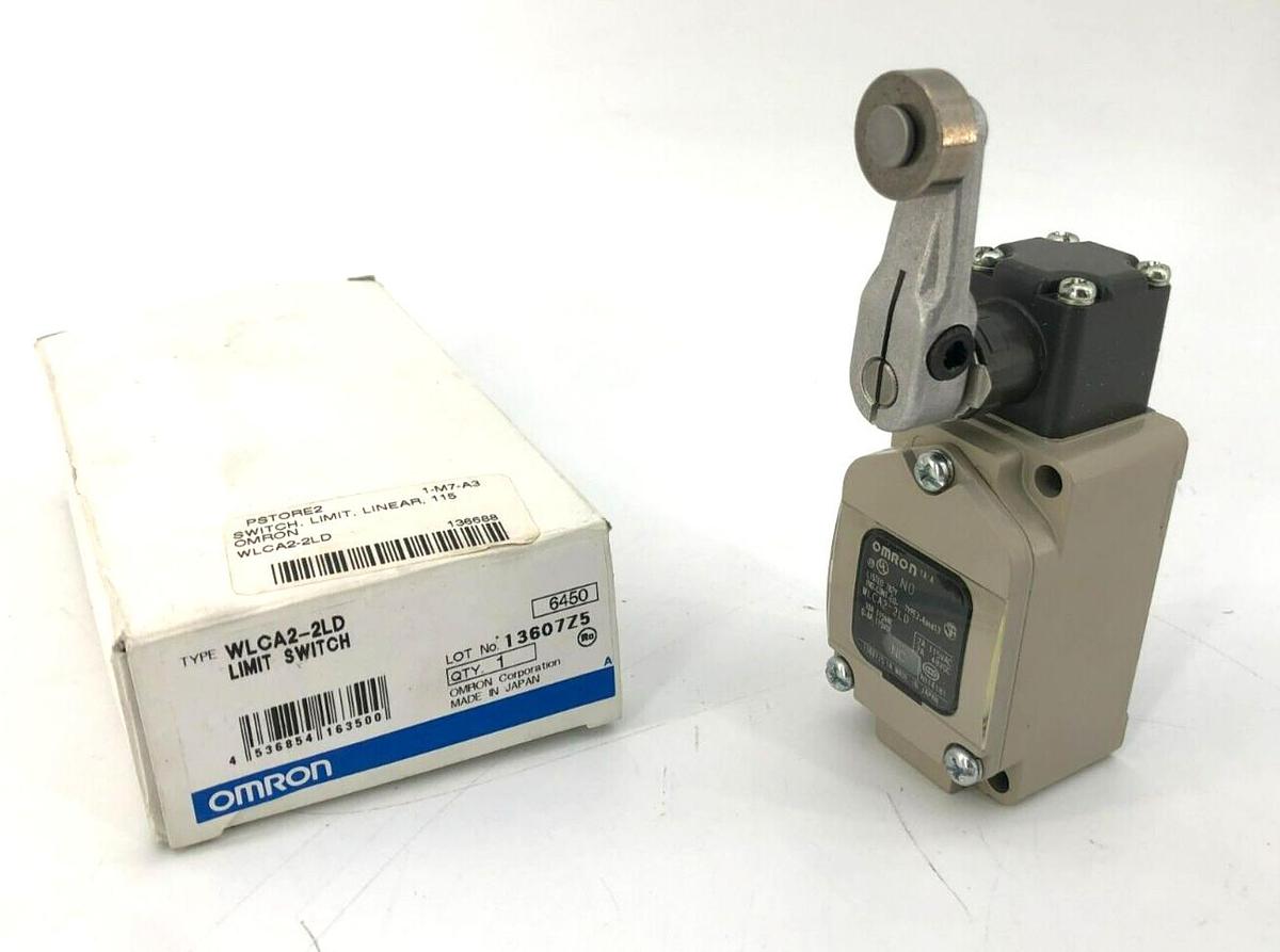 New Omron WLCA2-2LD Limit Switch 125VAC, 30VDC