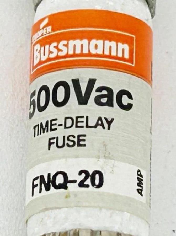 New Lot of 9 Bussmann FNQ-20 Time Delay Fuse 500V 20A