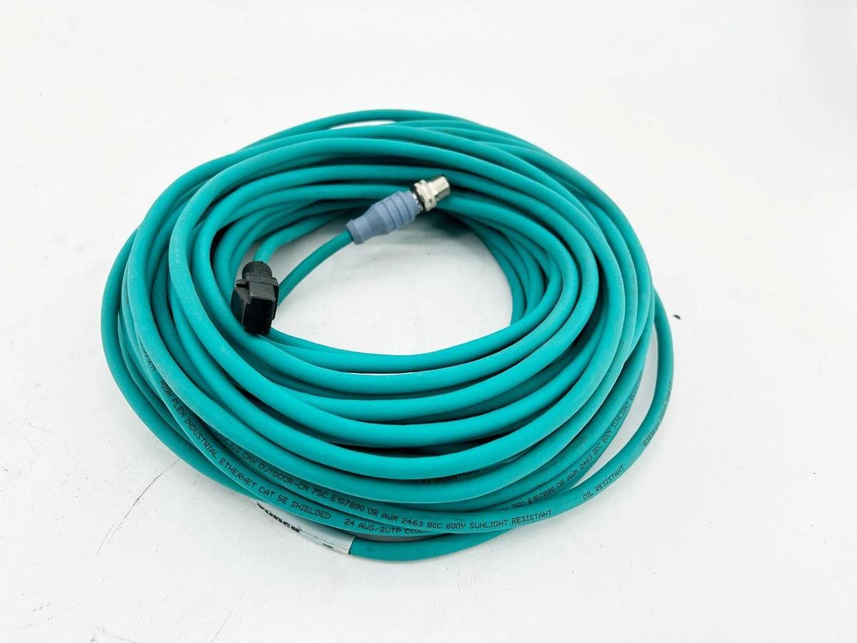 New Turck RSSD RJ45S 441-20M Double Ended Cordset M12 Male to RJ45 Male 4 Pin